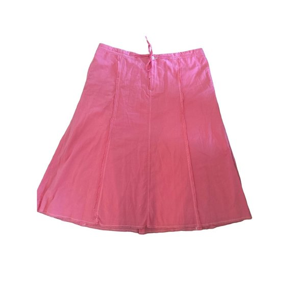 Eddie Bauer Dresses & Skirts - Eddie Bauer 100% cotton pink midi skirt size 14